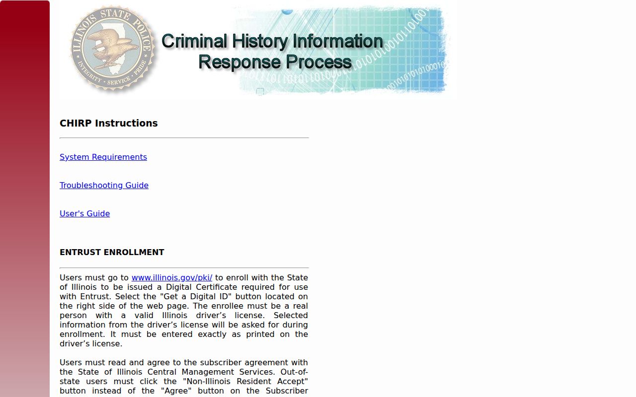Shelby County criminal history CHIRP portal