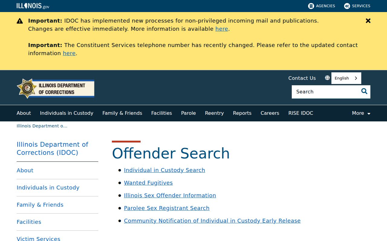 Shelby County criminal history IDOC custody search